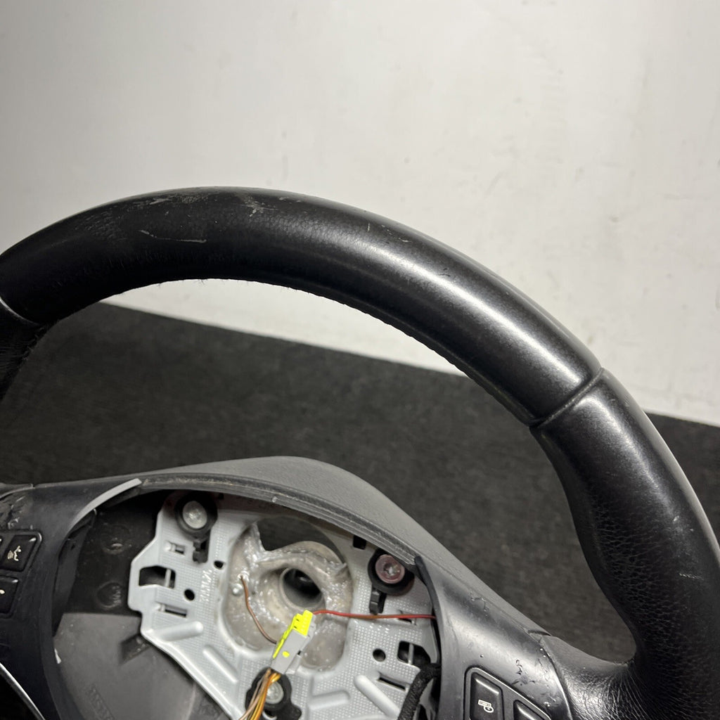 ☑️ 06-10 OEM BMW E92 E93 335 Sport Steering Wheel Black LEATHER w/ Manual