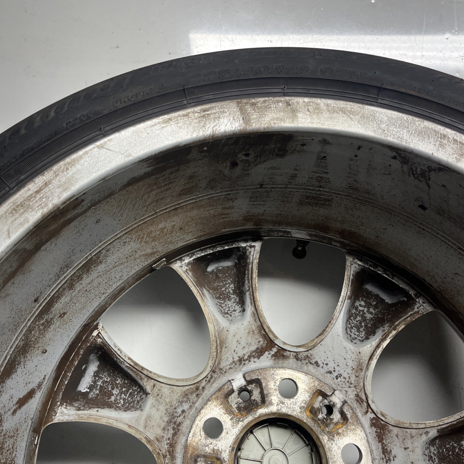 ☑️ 2006-13 BMW 335i E90 E92 18x8 STYLE 162 FRONT WHEEL RIM SILVER OEM 225/40/R18