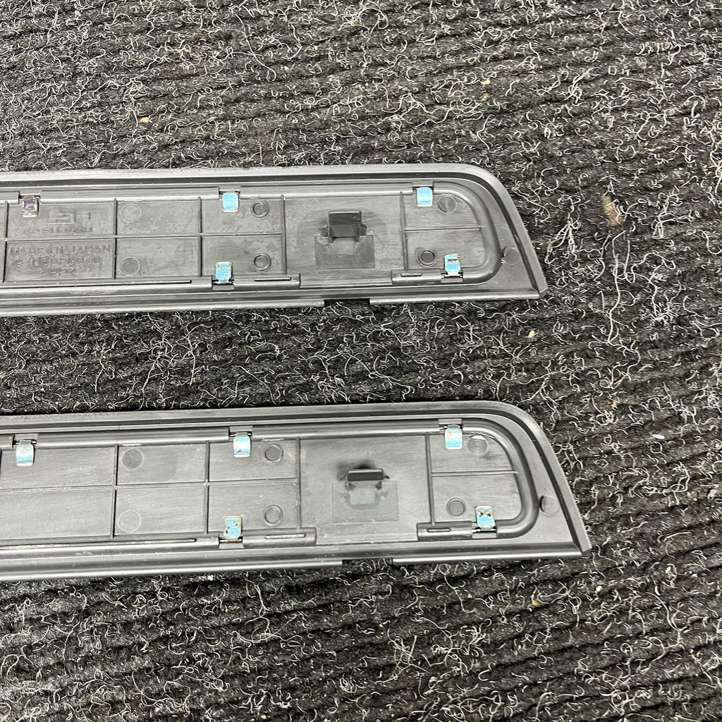 ☑️ 2008-2011 Subaru WRX STi Front Door Sill Trim Scuff Panel PAIR LH RH