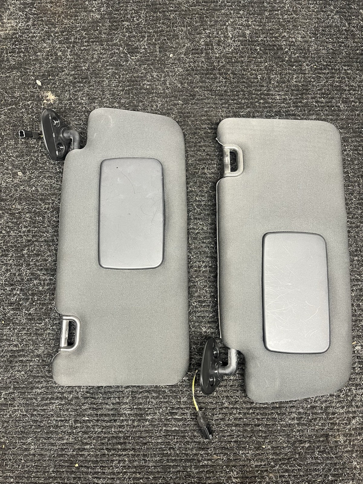 ☑️ 2015-2021 SUBARU WRX RIGHT LEFT SUNVISOR SUN VISOR SET ILLUMINATED W/MIRROR