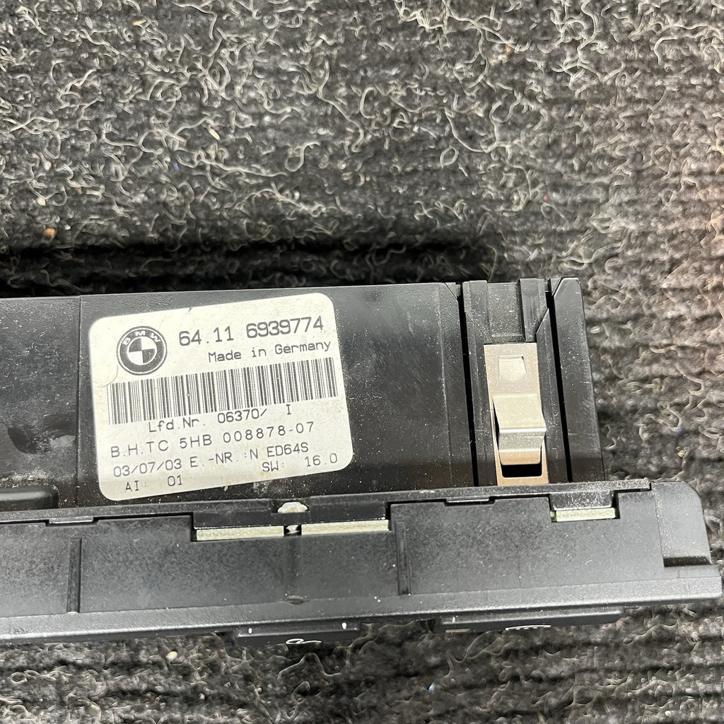 ☑️ 00-06 Bmw E46 3 Series Ac Heater Air Condition Temperature Control Switch Oem
