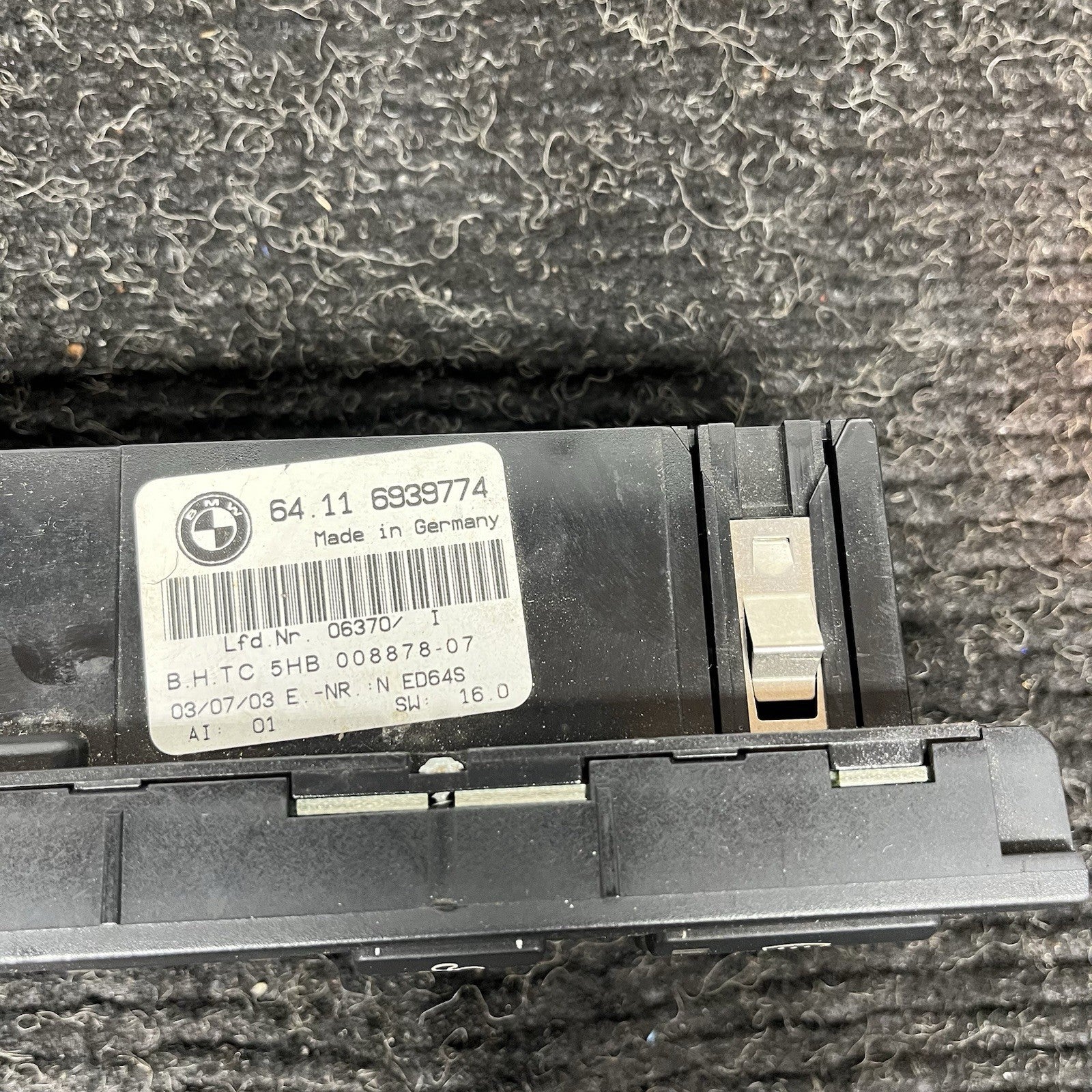 ☑️ 00-06 Bmw E46 3 Series Ac Heater Air Condition Temperature Control Switch Oem