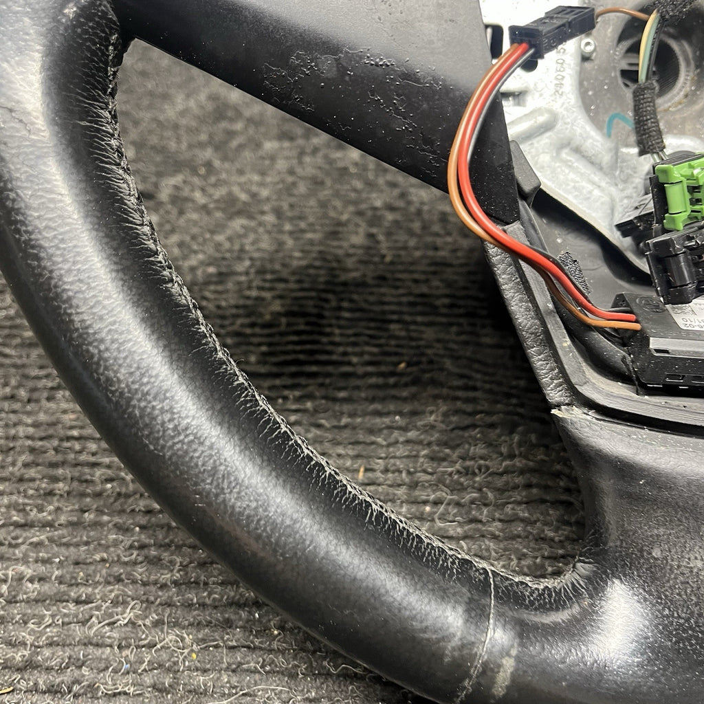 ☑️ 2007-2013 BMW E70 X5 Sport Leather Steering Wheel Assembly Black OEM
