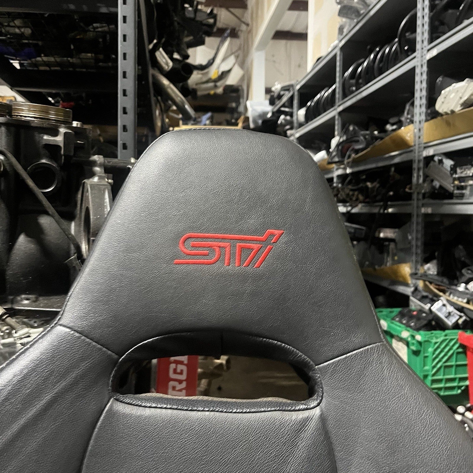 ☑️ 2008-14 SUBARU WRX STI LIMITED OEM FRONT LEATHER SEAT PAIR LEFT RIGHT FACTORY
