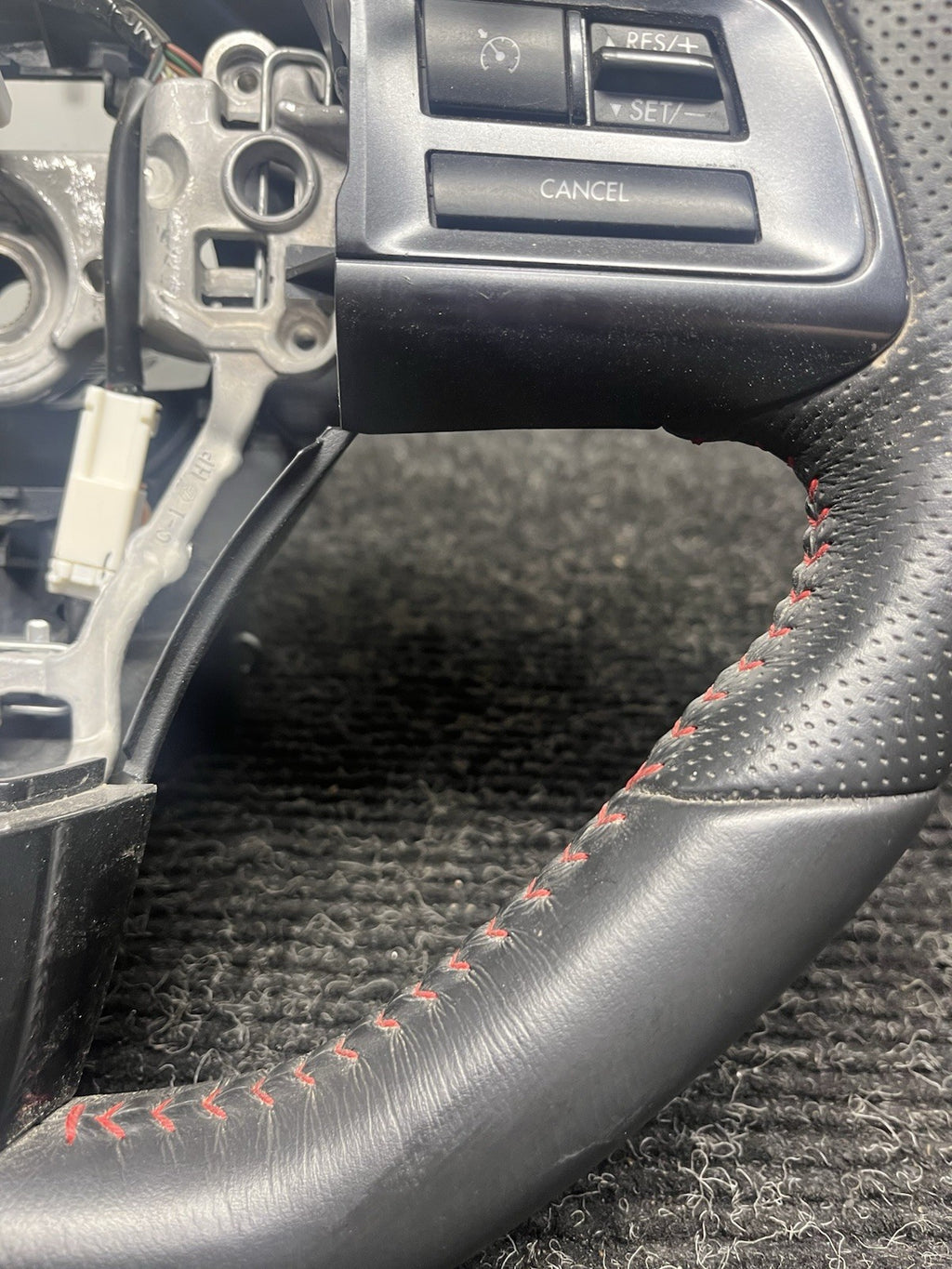 ☑️ 18-21 SUBARU WRX STI OEM STEERING WHEEL W/ BUTTONS CONTROLS PIANO BLACK TRIM