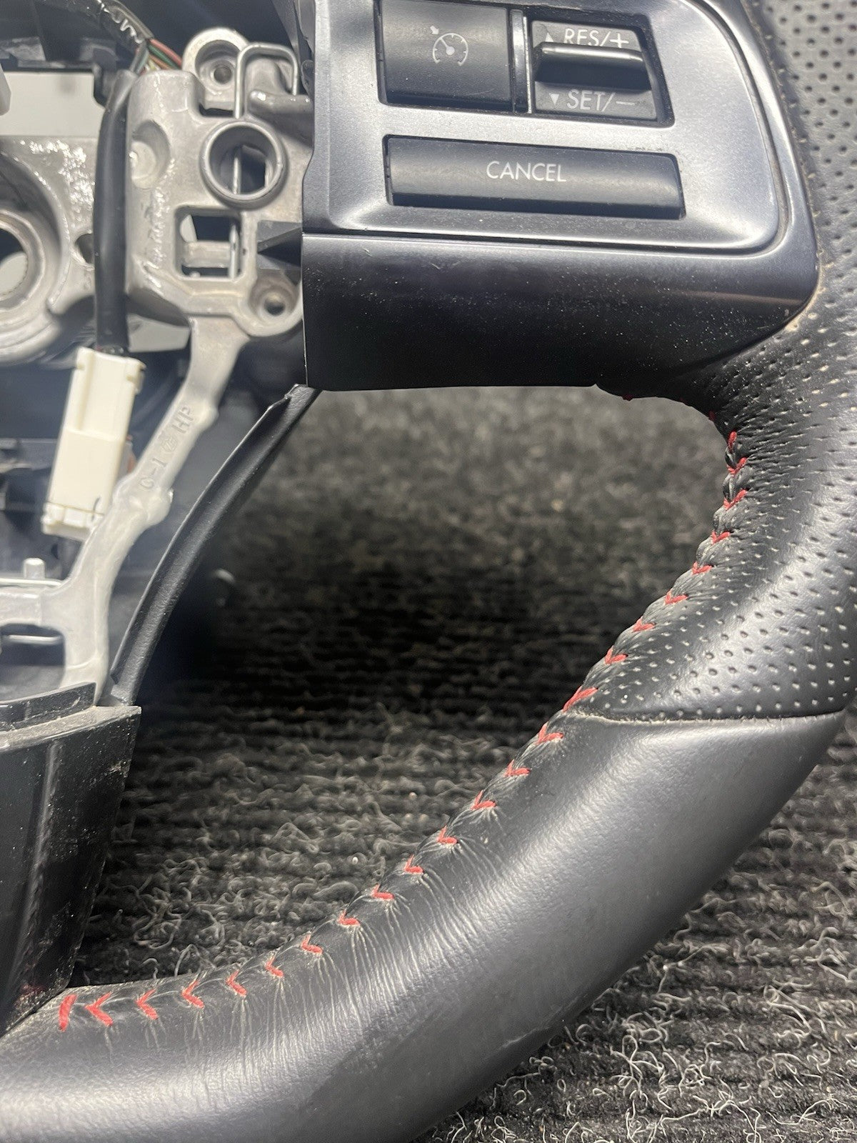 ☑️ 18-21 SUBARU WRX STI OEM STEERING WHEEL W/ BUTTONS CONTROLS PIANO BLACK TRIM