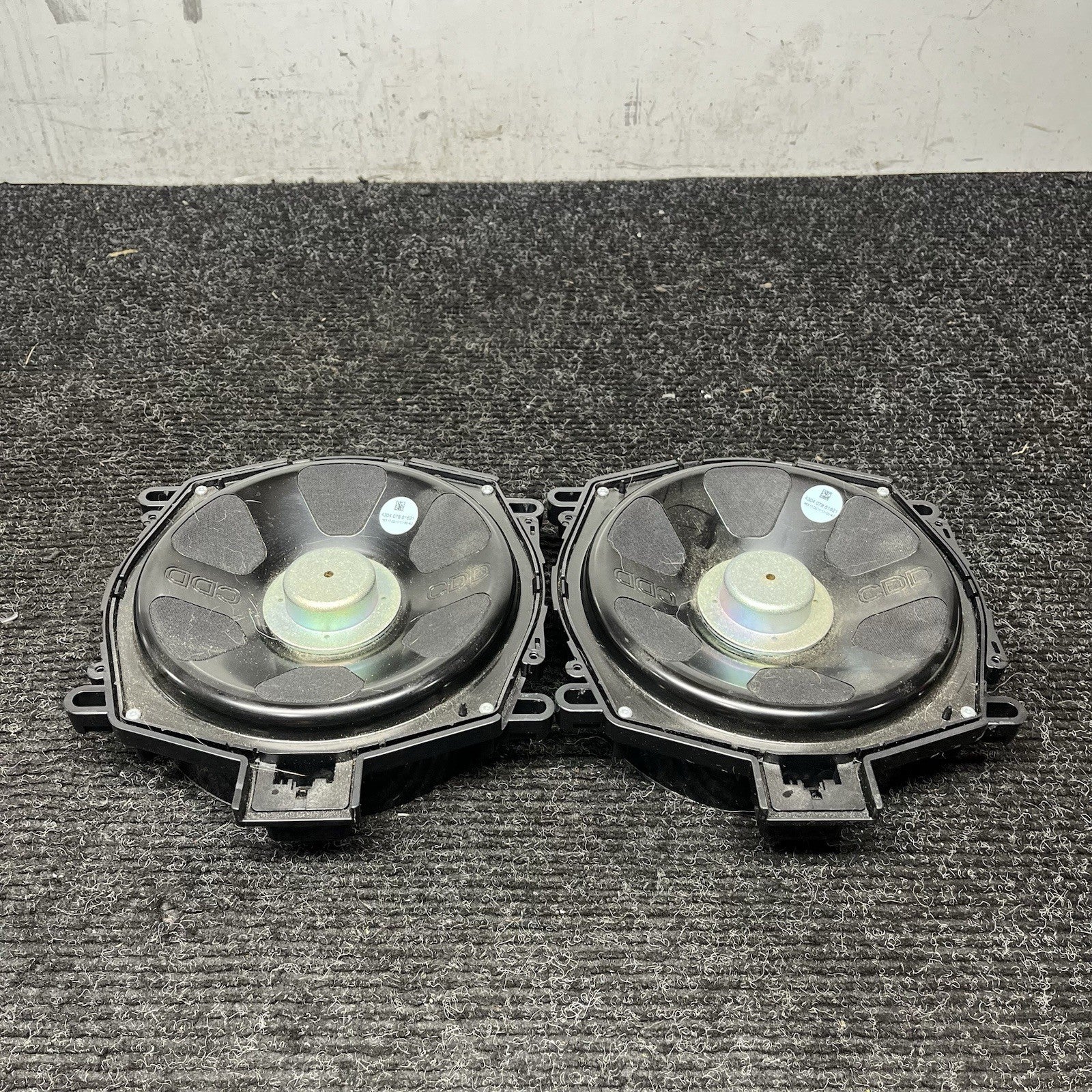 ☑️ 2011-2014 BMW X3 X5 Floor Speaker Subwoofer Pair 65139218695 OEM