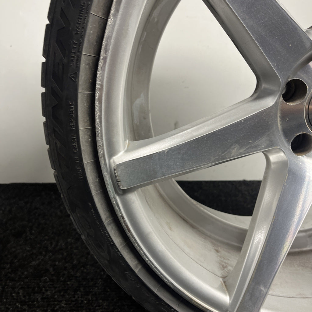 ☑️ ONE Vossen CV3 Silver Wheel W/TIRE & Cap 20x10.5 et30 5x112