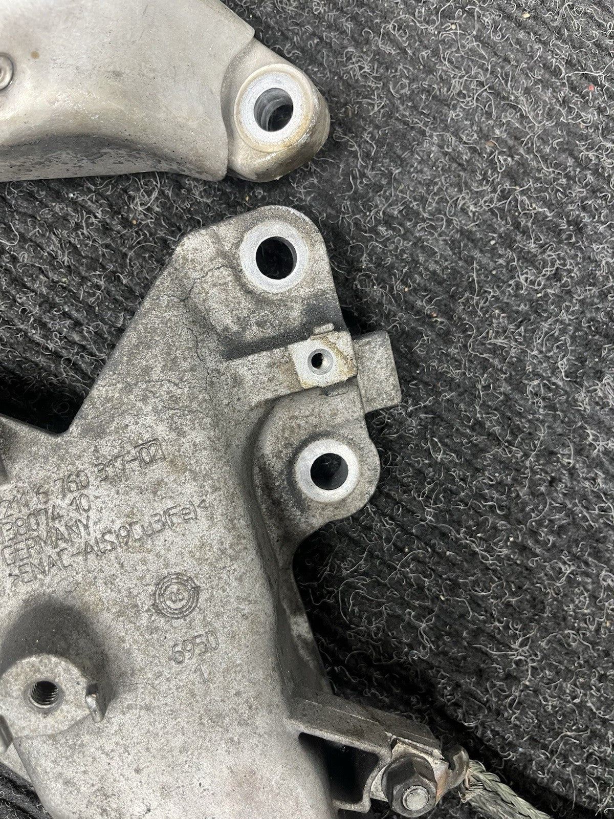 ☑️ 07-10 BMW 335i E90 E92 N54 ENGINE LEFT & RIGHT MOTOR MOUNT BRACKET SET OEM