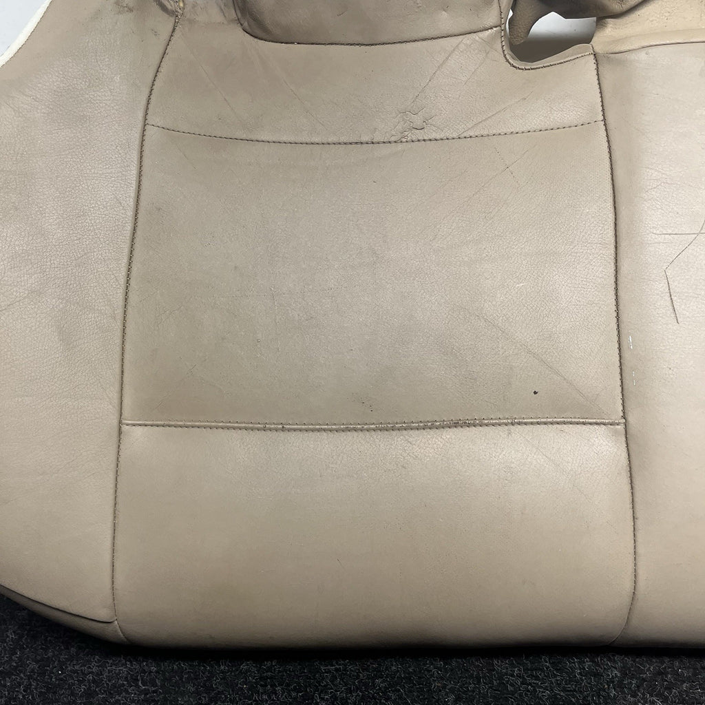 ☑️ 00-06 BMW E46 3-Series Coupe Rear Seat Bottom Bench Folding Beige Leather OEM