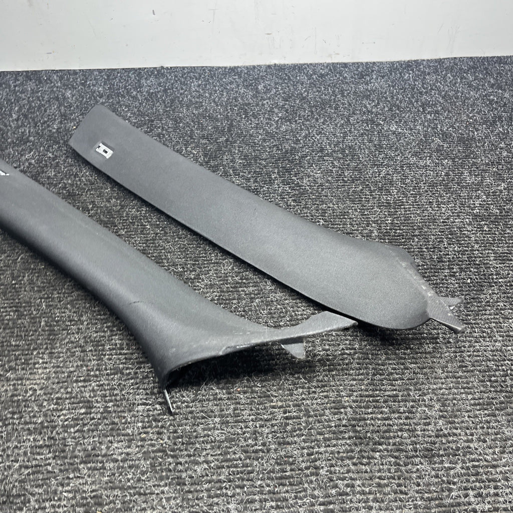 ☑️ BMW OEM X5 E70 07-13 FRONT LEFT & RIGHT SIDE SET A PILLAR TRIM COVER BLACK
