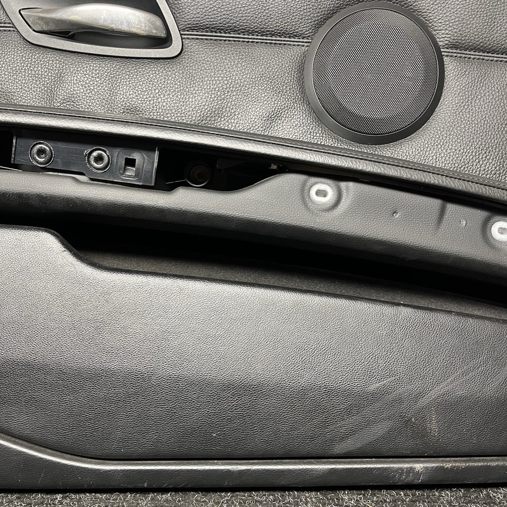 ☑️ 07-13 BMW E92 E93 3 Series Left Driver Side Door Panel Card Black OEM