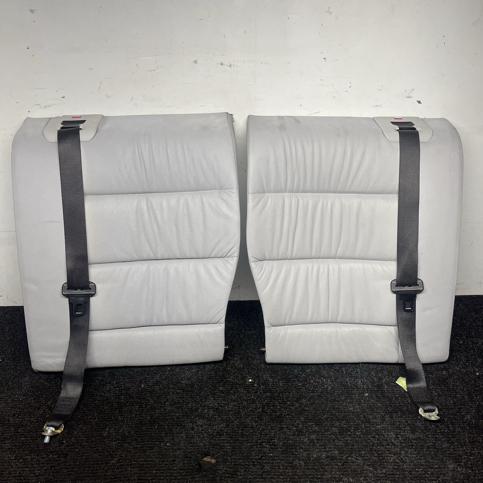 ☑️94-99 BMW E36 3-Series Coupe Sedan Rear Seat Folding Backrest Grey Leather OEM