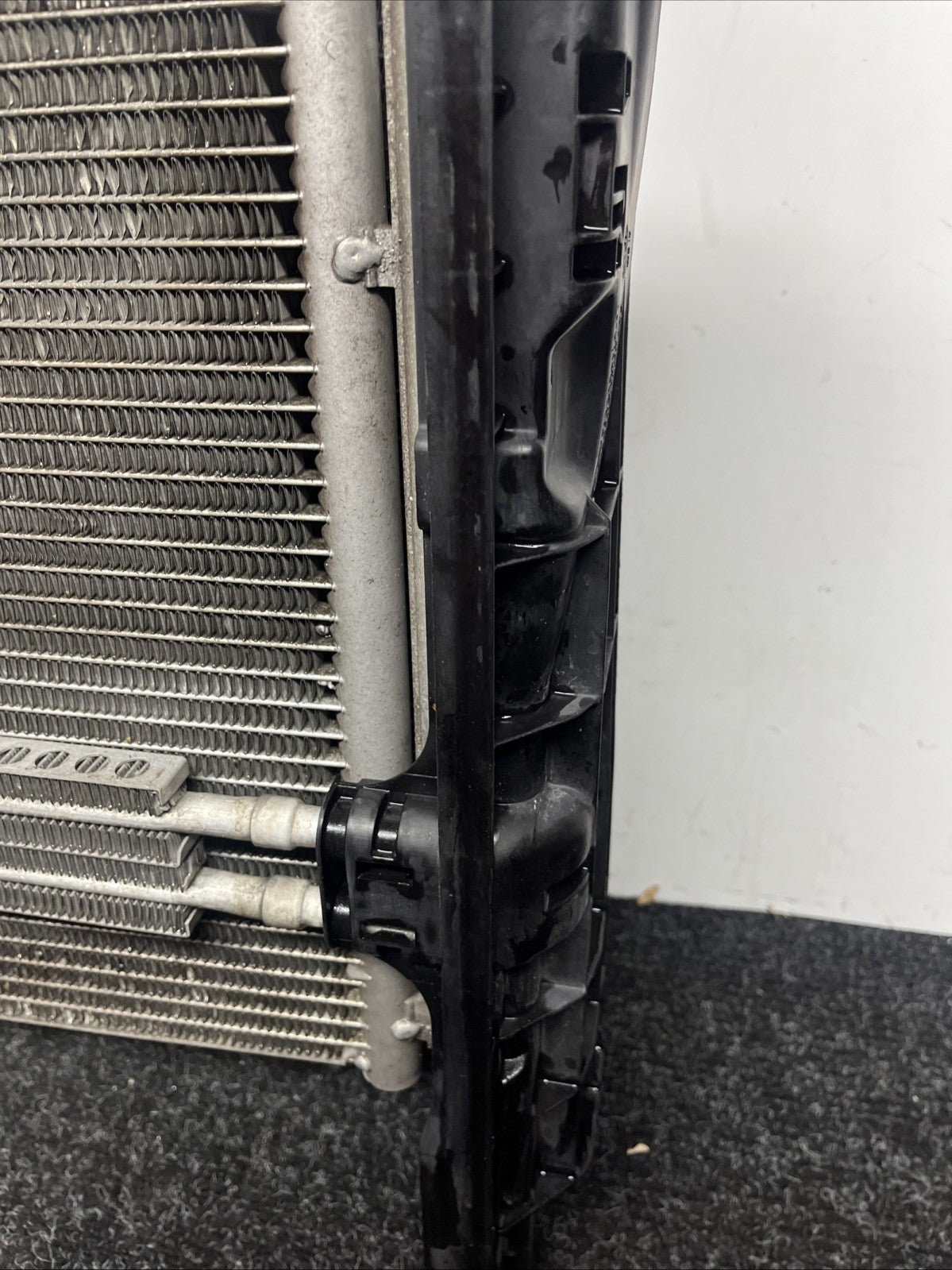 ☑️ 07-13 BMW E92 N54 335i RADIATOR A/T TRANSMISSION OIL COOLER W CONDENSER OEM