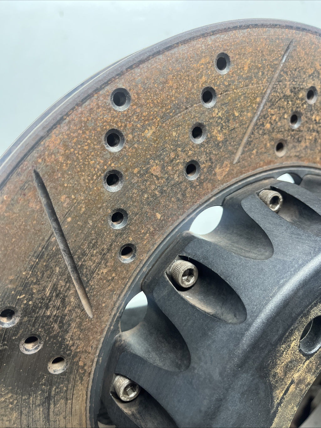 ☑️ BMW 135i ECS Tuning Cross-Drilled Slotted Semi-Floating Brake Rotor FULL SET