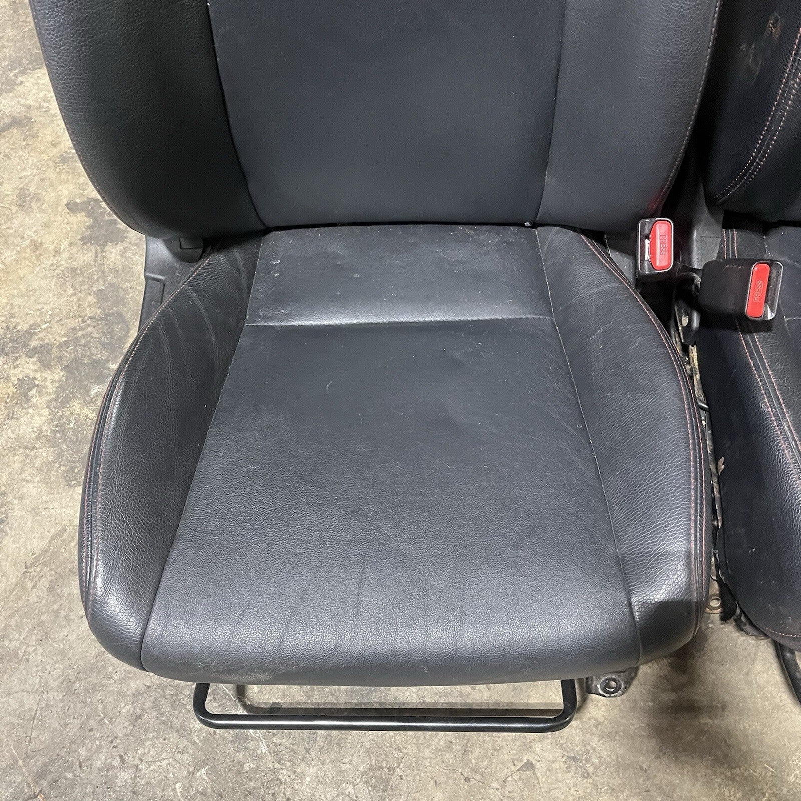 ☑️ 2008-14 SUBARU WRX STI LIMITED OEM FRONT LEATHER SEAT PAIR LEFT RIGHT FACTORY