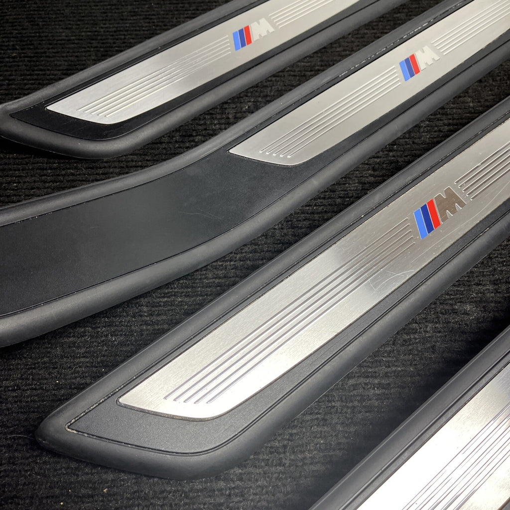 ☑️ 2010 BMW 750i SET OF 4 M SPORT DOOR SCUFF SILL PLATES TRIM COVER OEM