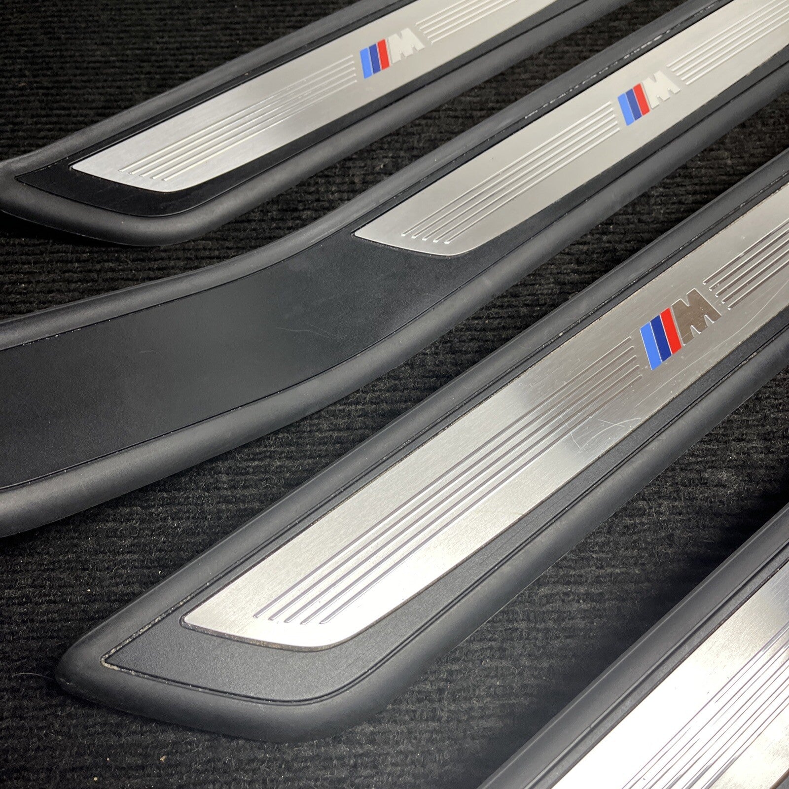 ☑️ 2010 BMW 750i SET OF 4 M SPORT DOOR SCUFF SILL PLATES TRIM COVER OEM