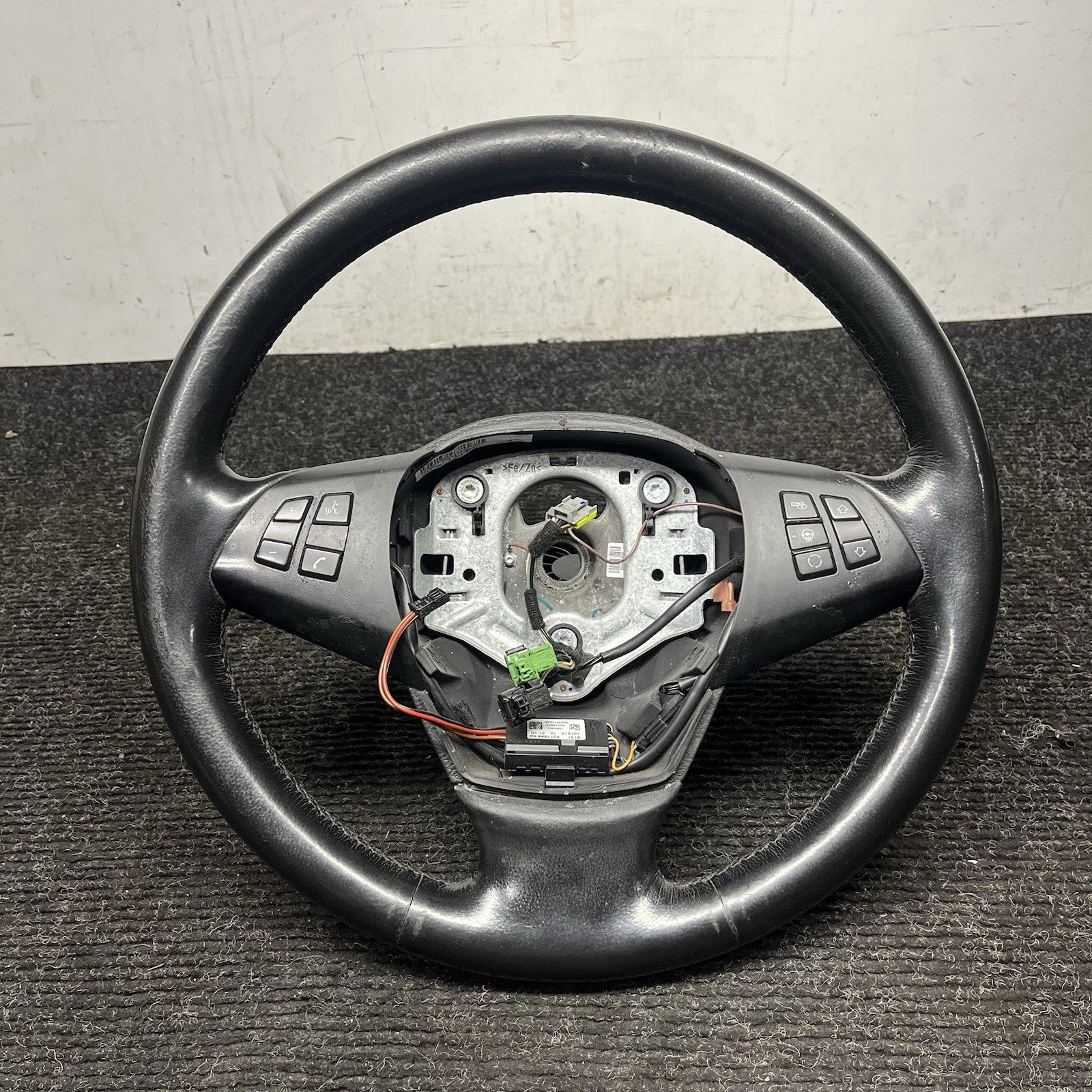 ☑️ 2007-2013 BMW E70 X5 Sport Leather Steering Wheel Assembly Black OEM