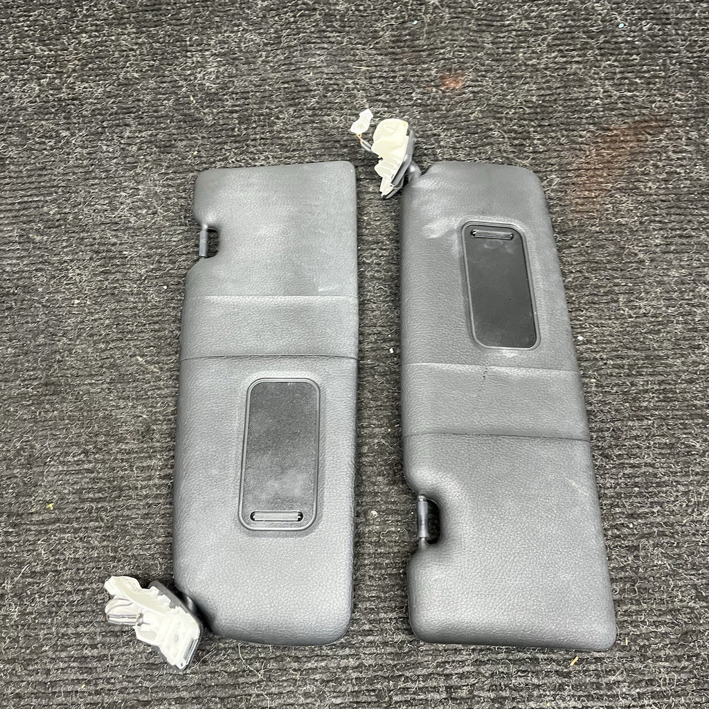 ☑️ 14-21 OEM BMW F22 F87 M235 M2 Interior Sun Visor Leather Black Pair SET