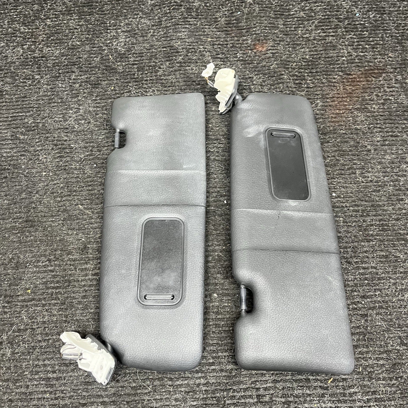 ☑️ 14-21 OEM BMW F22 F87 M235 M2 Interior Sun Visor Leather Black Pair SET