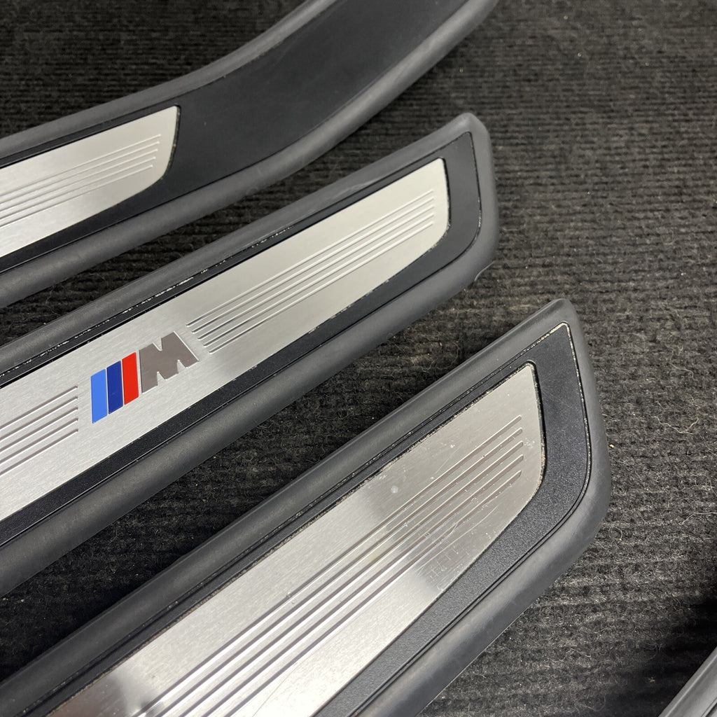 ☑️ 2010 BMW 750i SET OF 4 M SPORT DOOR SCUFF SILL PLATES TRIM COVER OEM