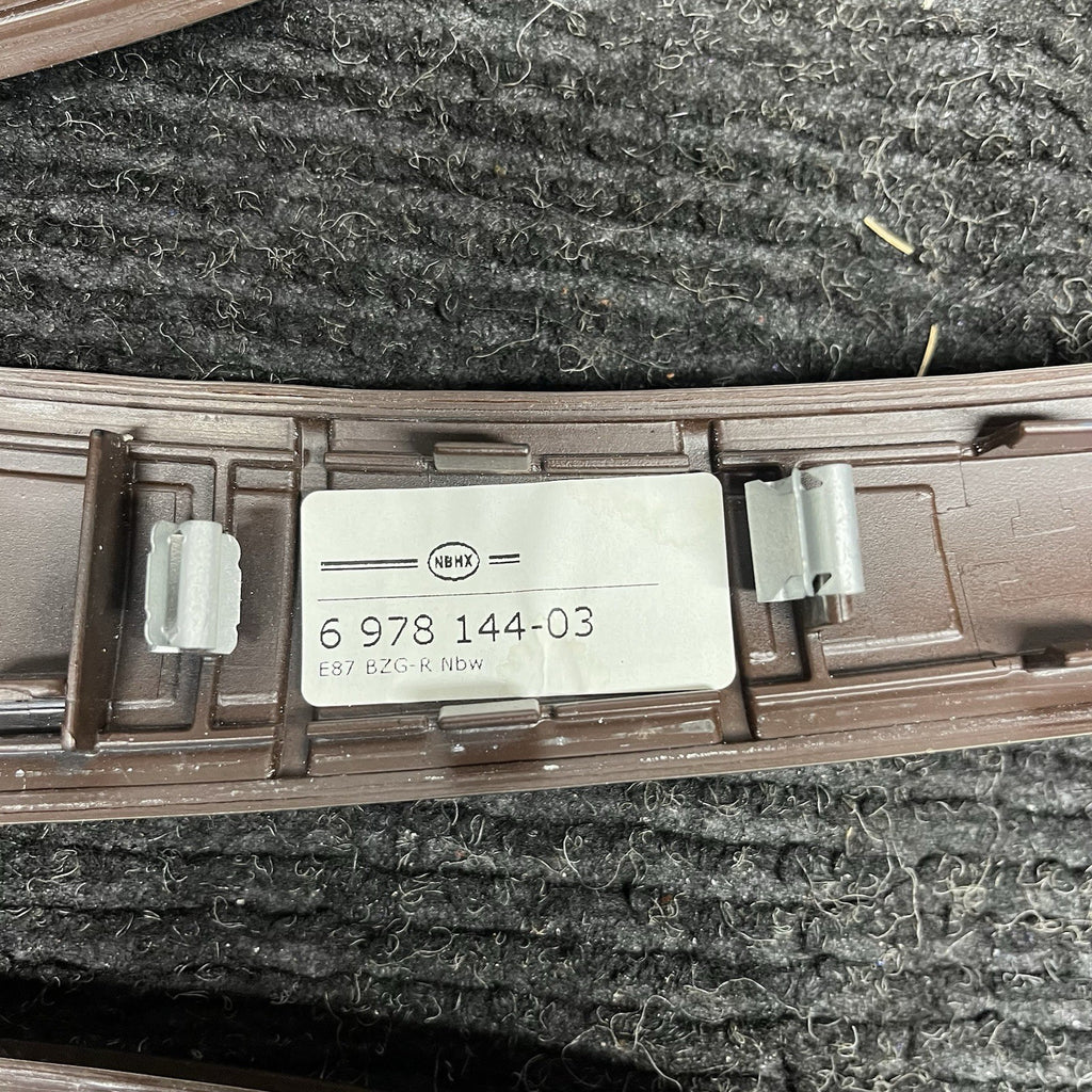 ☑️ 08-13 OEM BMW E82 E88 135 Dash Center Console Door Wood Interior Trim SET