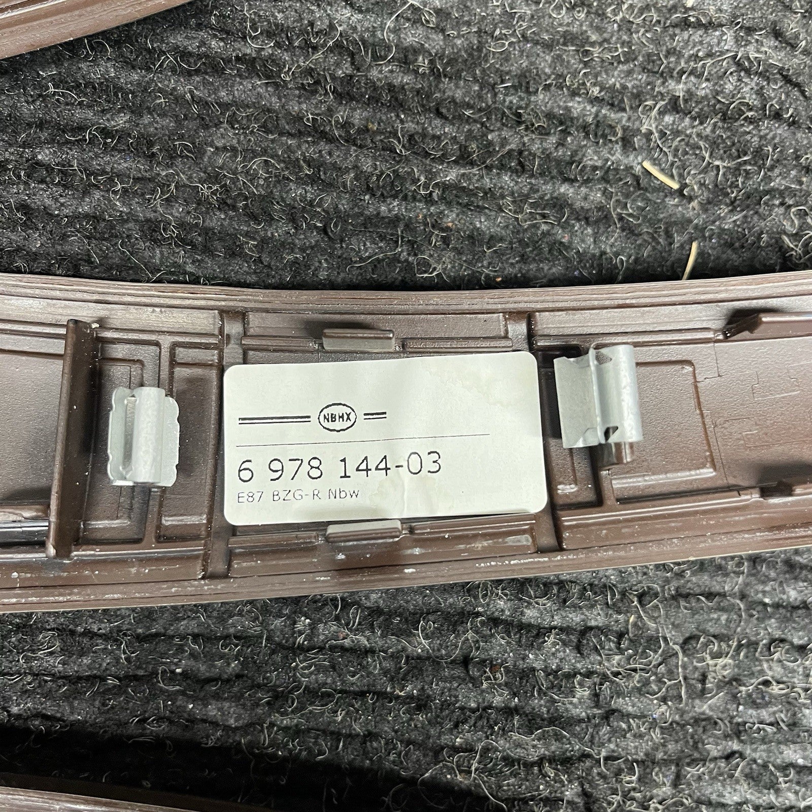 ☑️ 08-13 OEM BMW E82 E88 135 Dash Center Console Door Wood Interior Trim SET