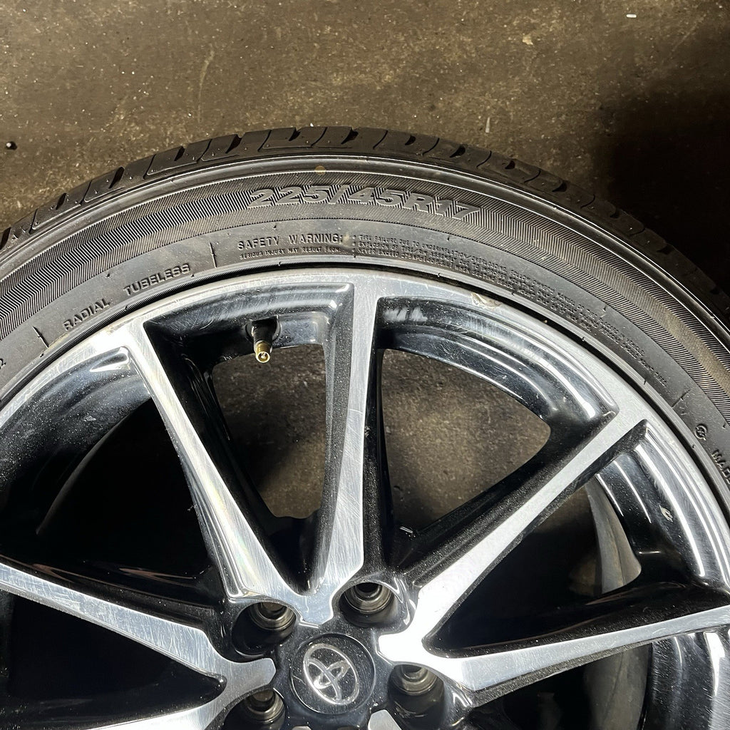 ☑️ 2022-26 Toyota GR86 Base Wheel Set Rim Tire 17” 17x7.5 +48 Offset Factory OEM