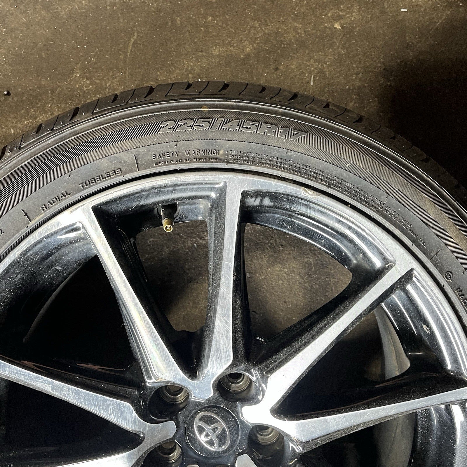 ☑️ 2022-26 Toyota GR86 Base Wheel Set Rim Tire 17” 17x7.5 +48 Offset Factory OEM
