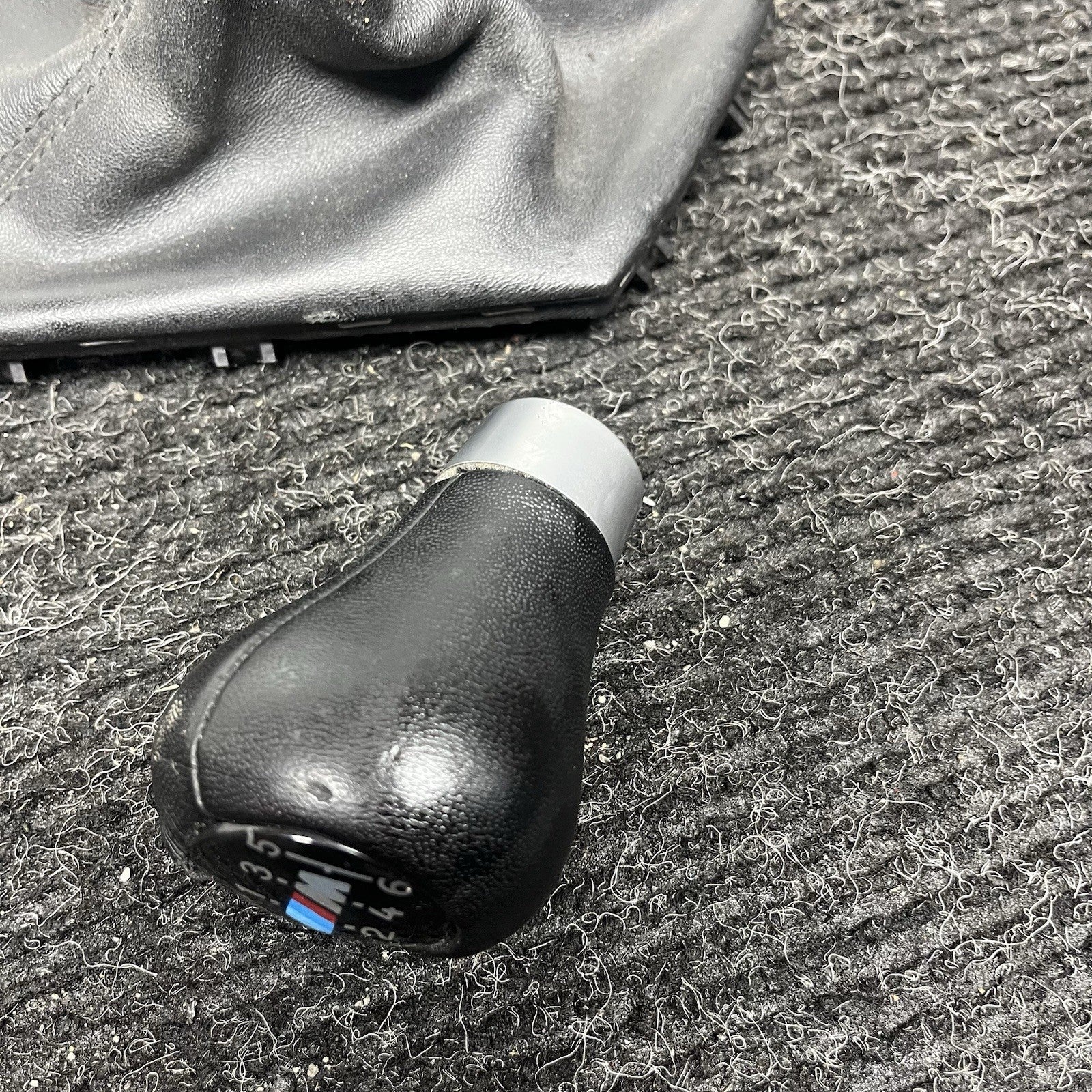☑️ BMW E46 E53 E86 E85 Z4 E36 E90 E30 6 Speed Manual Leather Wrap Shift Knob OEM