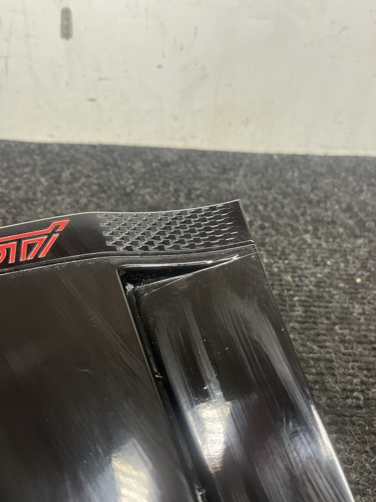 ☑️ 2015 2021 SUBARU WRX STI FRONT LEFT FENDER MOLDING GARNISH OEM BLACK