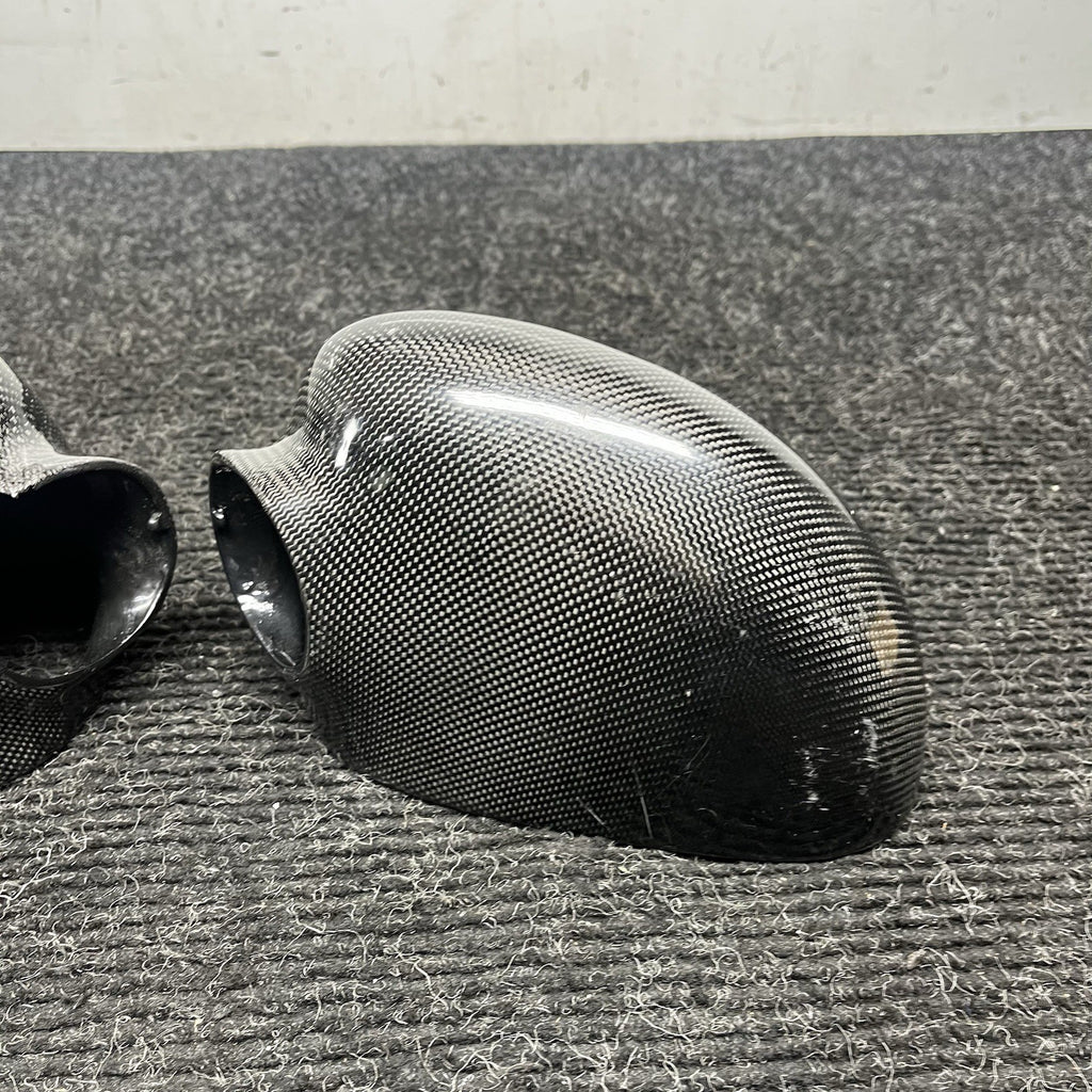 ☑️ Real Carbon Fiber Add-on Side Mirror Cover Caps for BMW M3 E46 2001-2006 NOTE