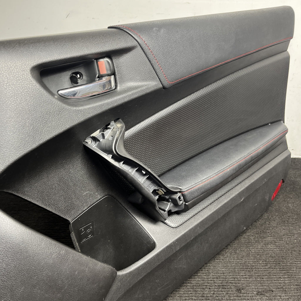 ☑️ 2013-2016 RH SCION FRS BRZ 86 OEM RED STITCHED DOOR PANELS SPEAKER ARM REST