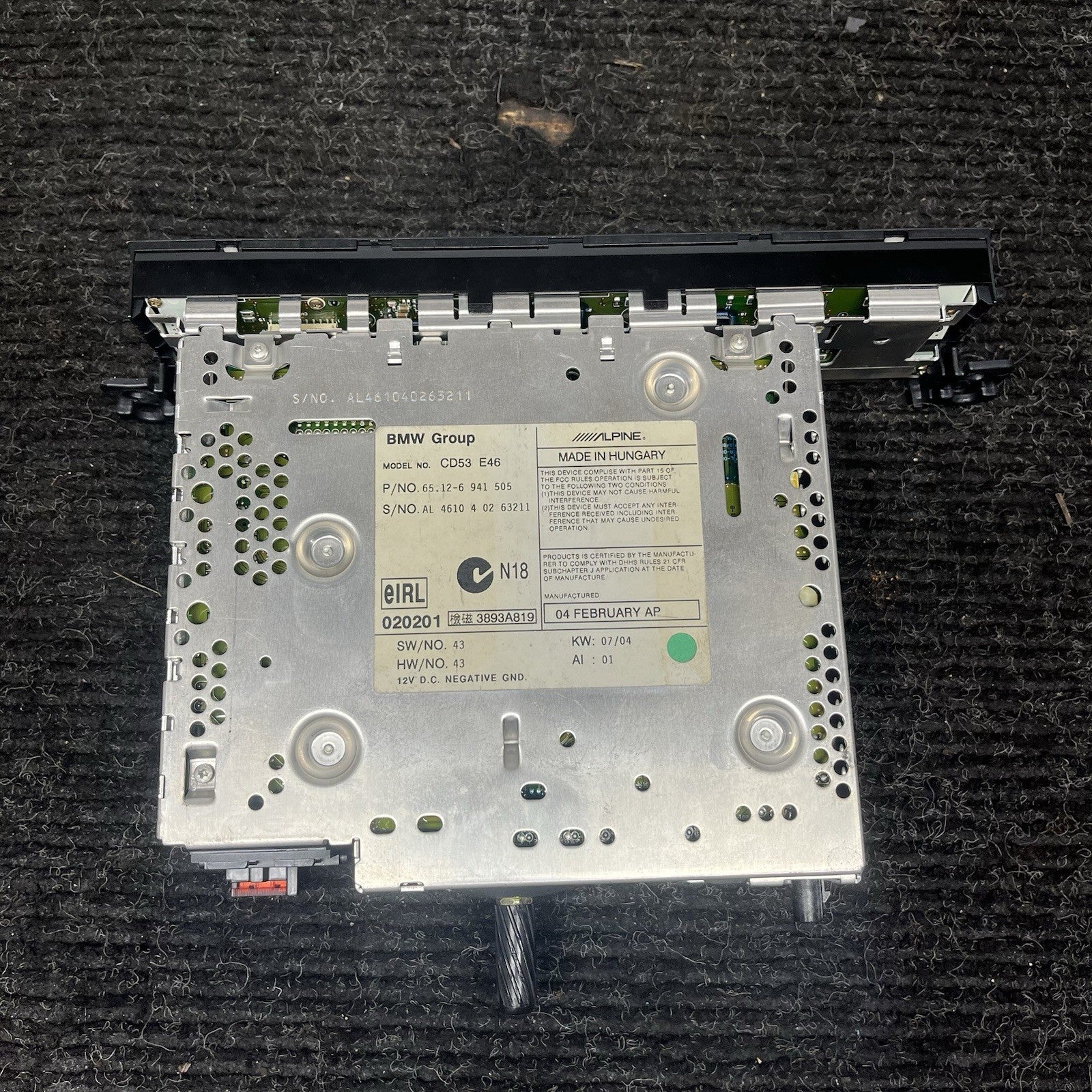 ☑️ 00-05 BMW E46 3 Series Radio Audio Player Stereo 6941505 Oem Unit