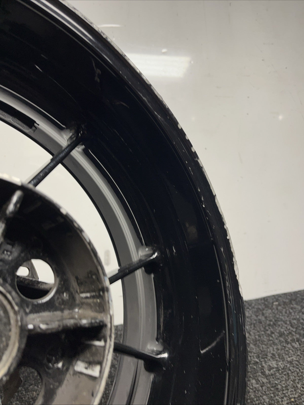 ☑️ OEM GENUINE 2009-2014 BMW S1000RR BLACK REAR WHEEL RIM (53711760)