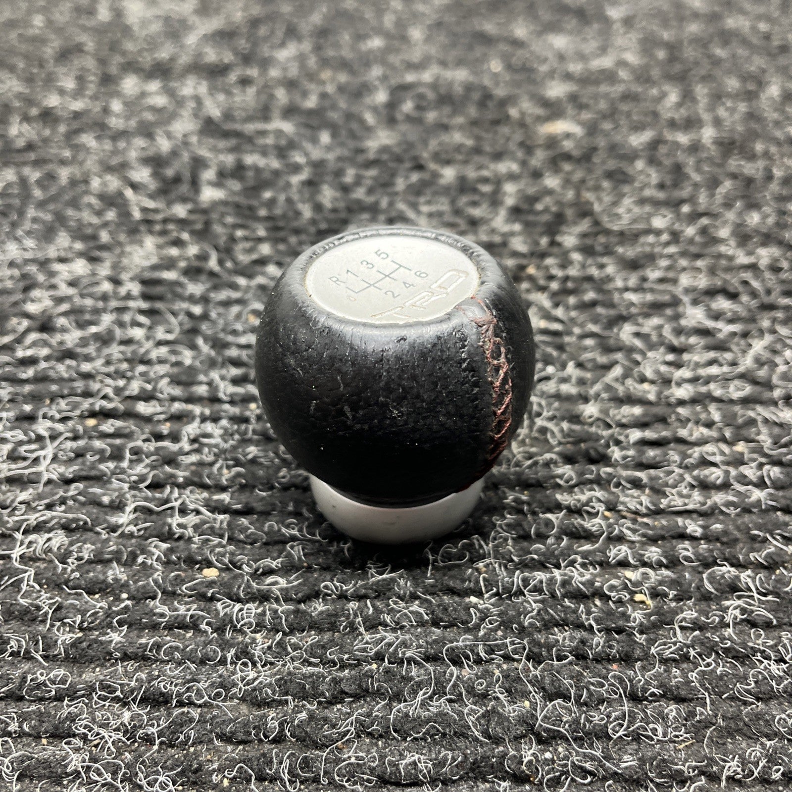 ☑️ TRD Leather Shift Knob Toyota 86 ZN6 Subaru BRZ ZC6 MT M12×1.25 JDM Used