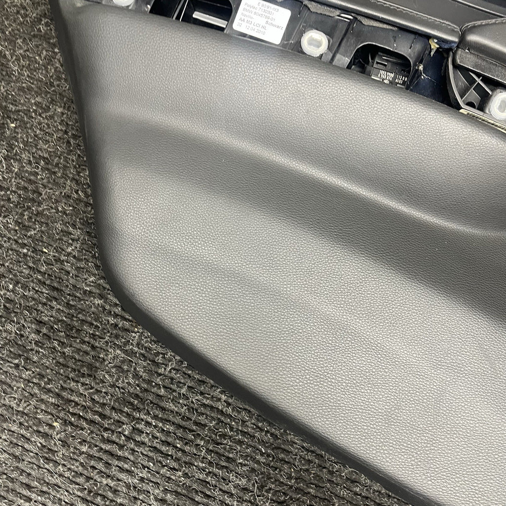☑️ 08-11 OEM BMW E90 M3 Sedan Full Set Door Card Panel Leather Novillo Black