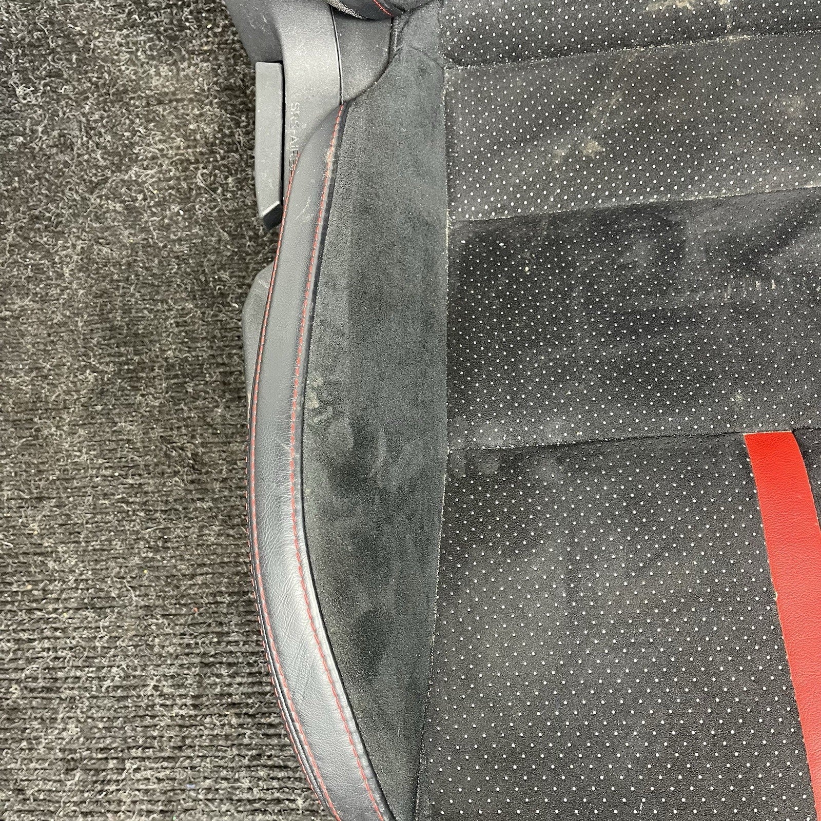 ☑️ 2022-2025 Subaru Brz Front Right Passenger Seat 64150CC060VL BLACK RED SUEDE