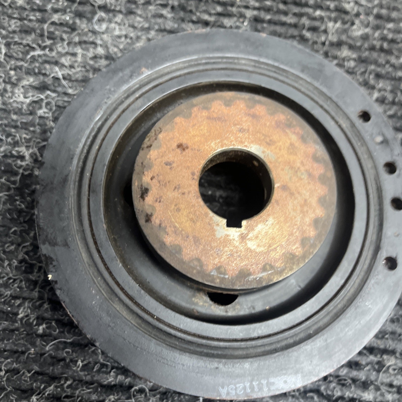 ☑️ Subaru Ej25 SOHC Crankshaft Pulley With Bolt OEM 2012 Impreza WRX STI