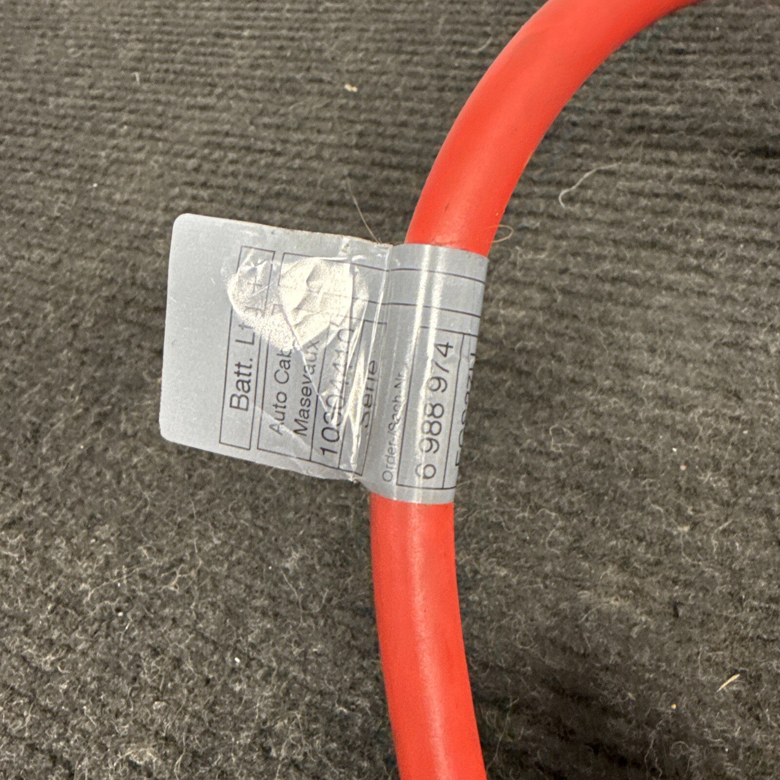 ☑️ 06-13 OEM BMW E82 E90 E92 M3 Battery Plus Pole Terminal Positive Red Cable