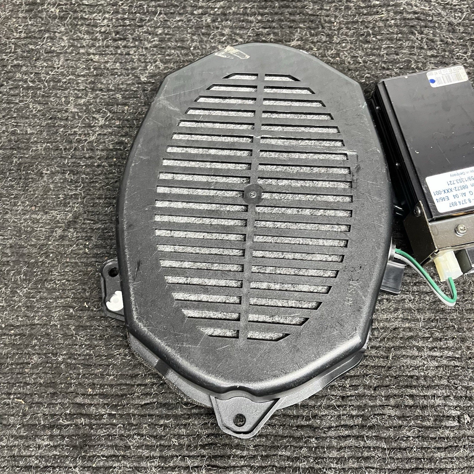 ☑️ 01-06 OEM BMW E46 330 M3 Left Right Deck Subwoofer Speaker Harman Kardon SET