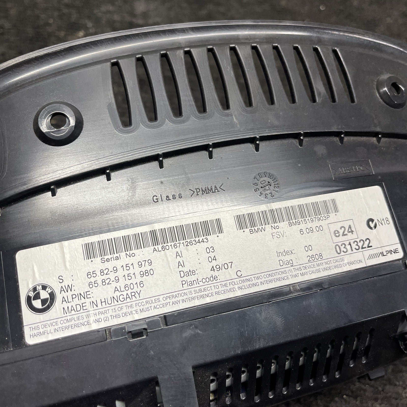 ☑️ 2008-2013 BMW M3 E92 E93 E90 NAVIGATION RADIO SCREEN MONITOR DISPLAY 9151979