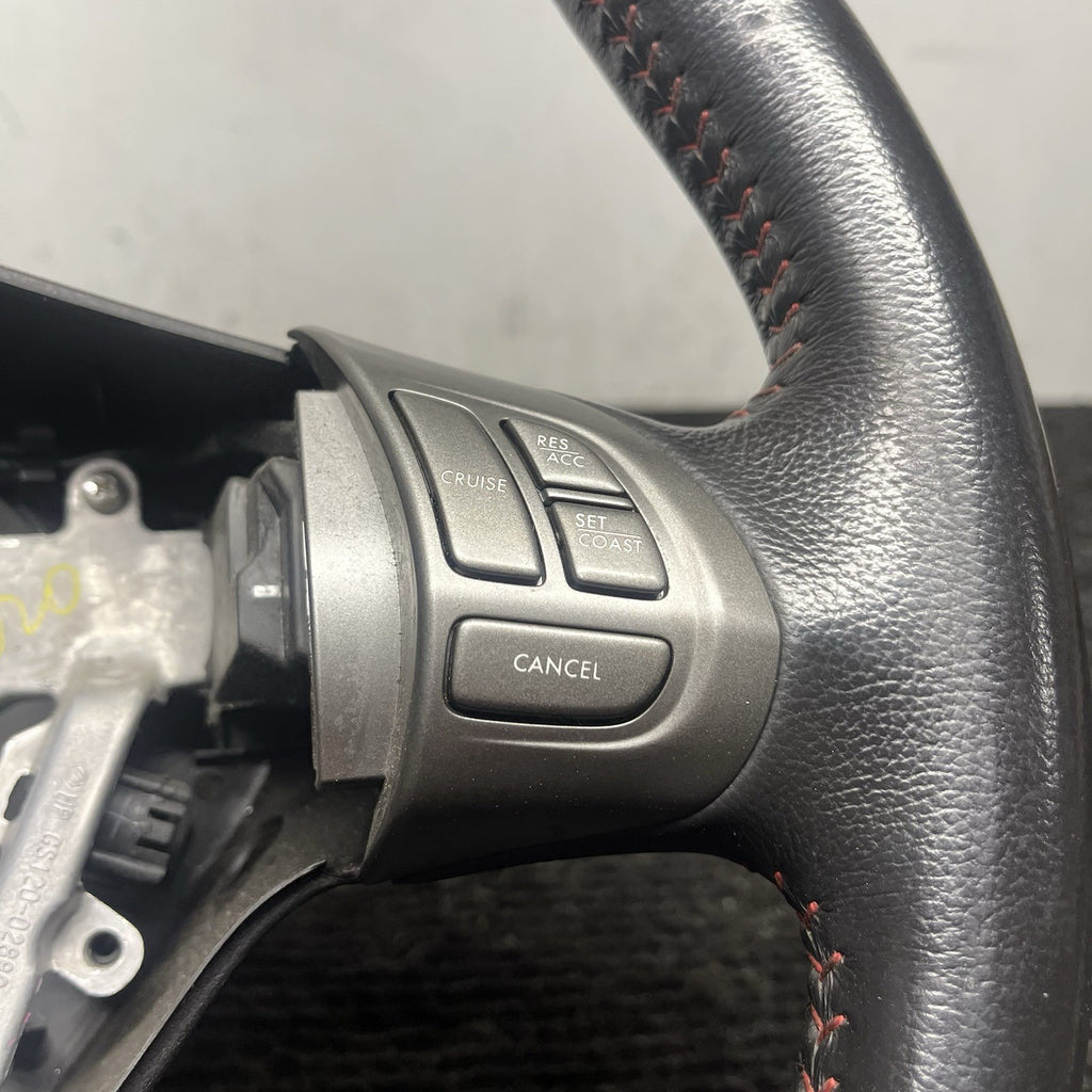 ☑️ 2008-2011 Subaru Impreza Black Rubber Steering Wheel w/ Cruise Control OEM