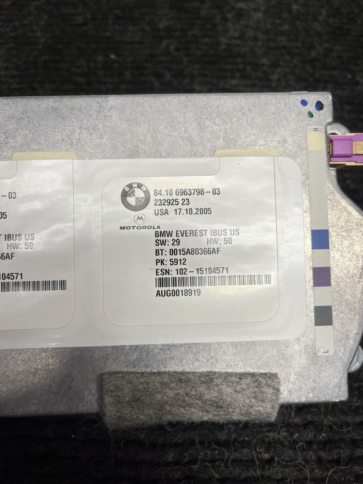 ☑️ 00-07 BMW E46 3 Series Telematics Bluetooth Phone Control Unit Module OEM