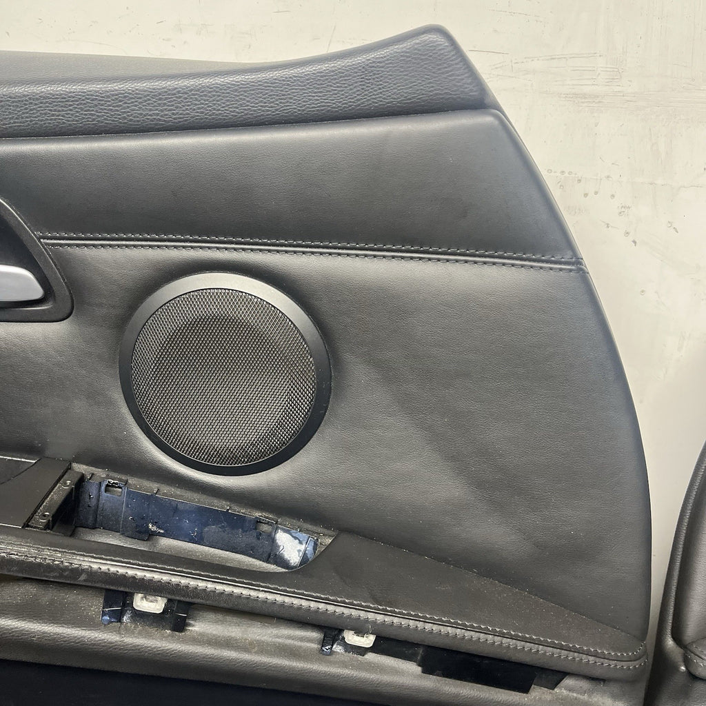 ☑️ 08-11 OEM BMW E90 M3 Sedan Full Set Door Card Panel Leather Novillo Black