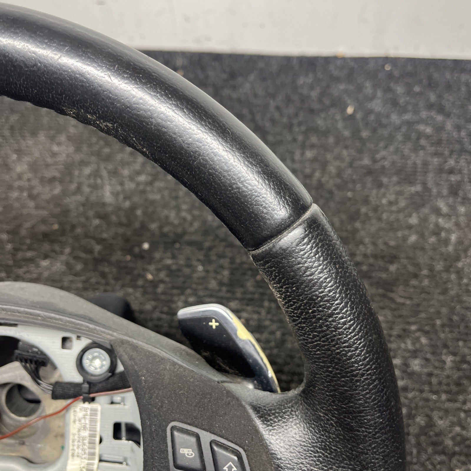 ☑️ OEM BMW E82 E88 E90 E92 E93 Sport Steering Wheel Black Leather AT w/ Shifters