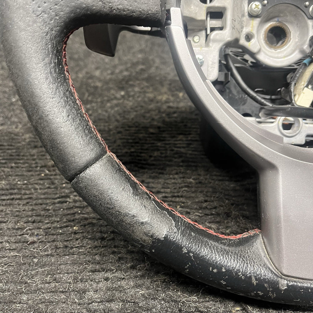 ☑️ 2013-2016 SCION FRS Subaru BRZ OEM Steering Wheel Red Stitched Shift Paddles