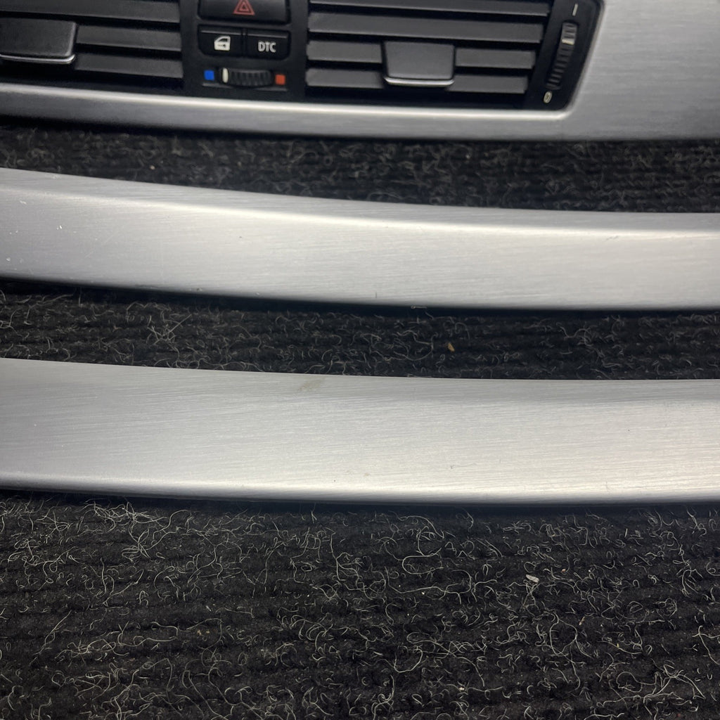 ☑️ 06-11 BMW 3 SERIES E90 SEDAN INTERIOR CONSOLE DOOR DASH TRIM SET ALUMINUM