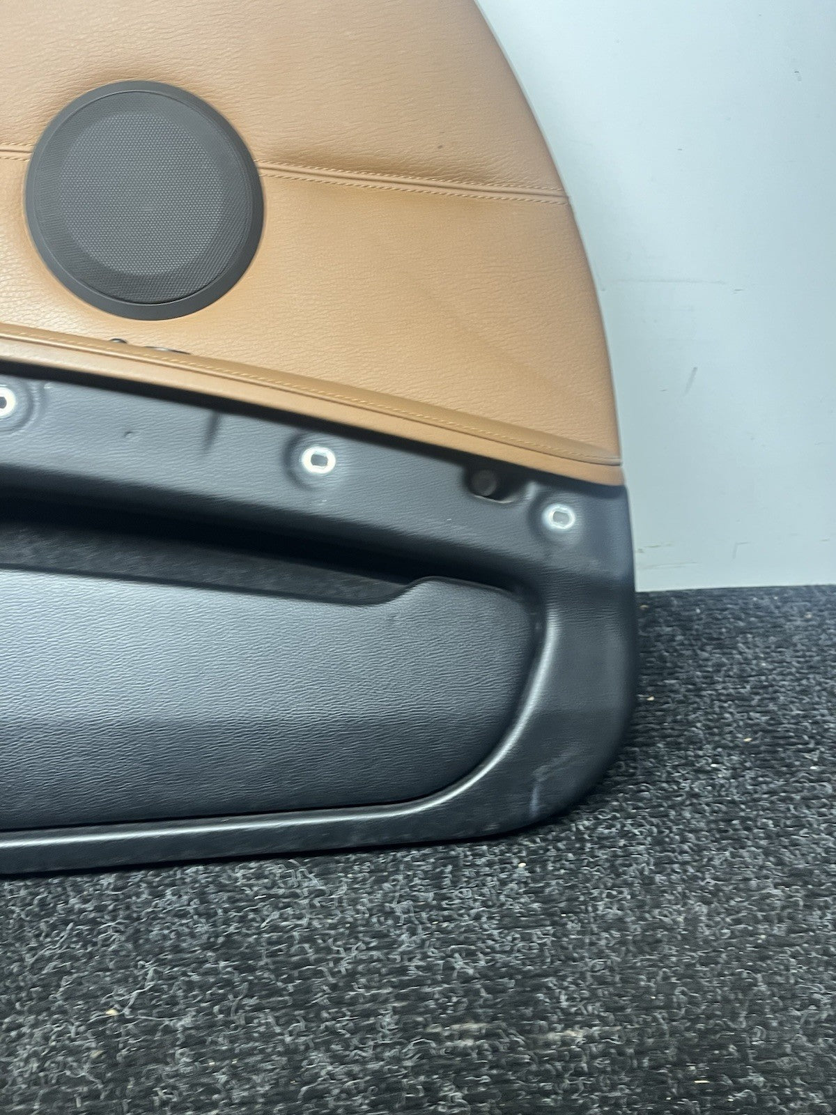 ☑️ 07-13 BMW E92 E93 3 Series Left Driver Side Door Panel Card Brown OEM